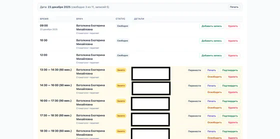 CRM для стоматологии